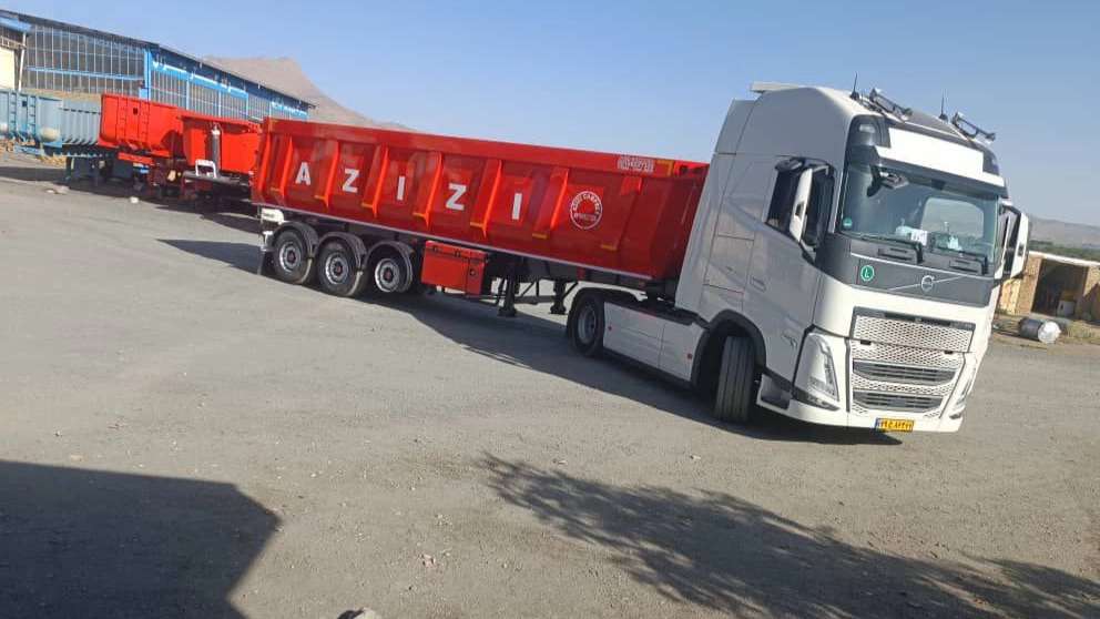 تریلر دو محور کمپرس عزیزی